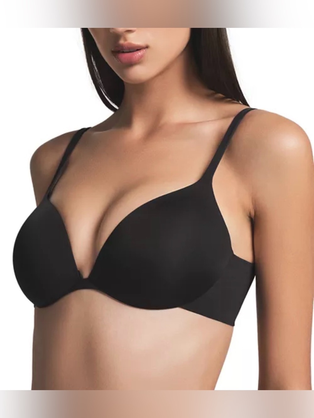 SKIMS Ultimate Plunge Push Up Bra Onyx Black 34D new with tags nwt